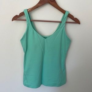 Lululemon align waist length tank top. Aqua blue. Size 6.